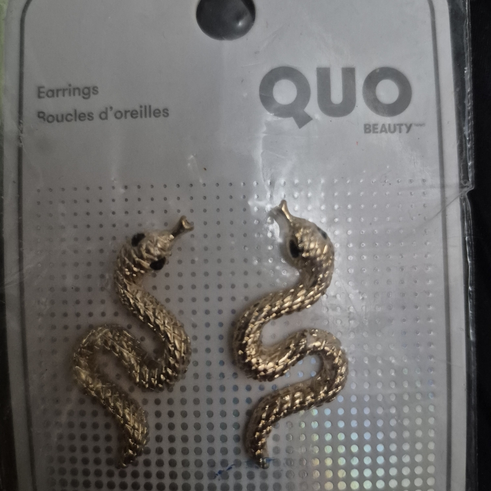 Gold Snake Earrings